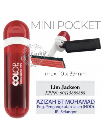 COLOP Mini Pocket Stamp - RED